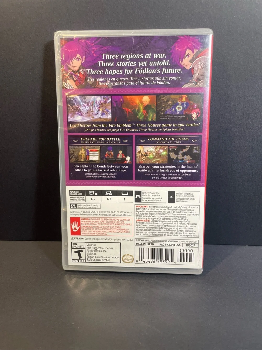 Nintendo Fire Emblem Warriors: Three Hopes - Red/Pink Cover sealed